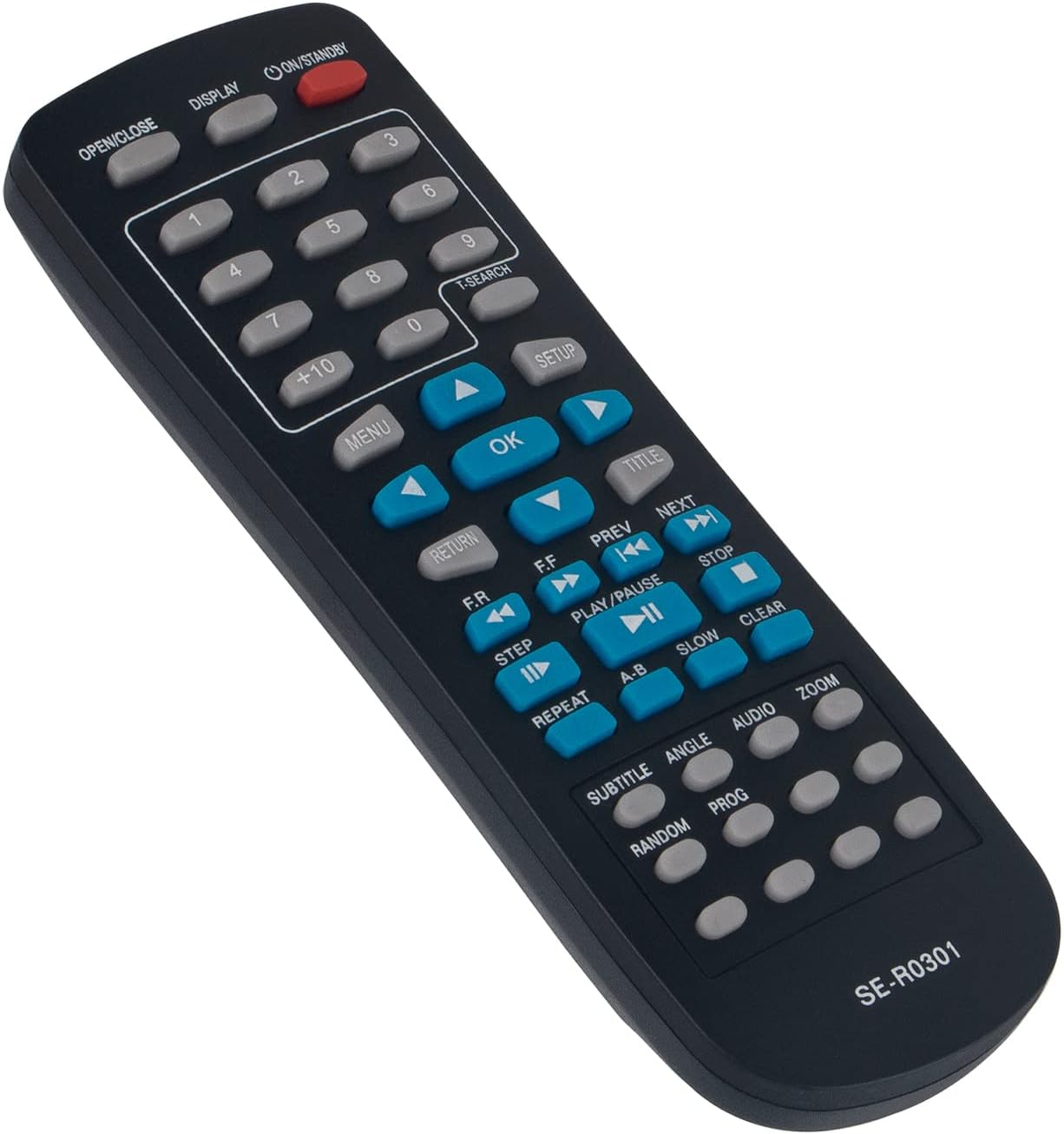SE-R0301 Replace Remote Control SER0301 fit for Toshiba DVD Player SD-4100 | SD-4200 SD-4200KC SD-4200KU SD-K790KU SD-4100KU SD-4300 SD-4300KU