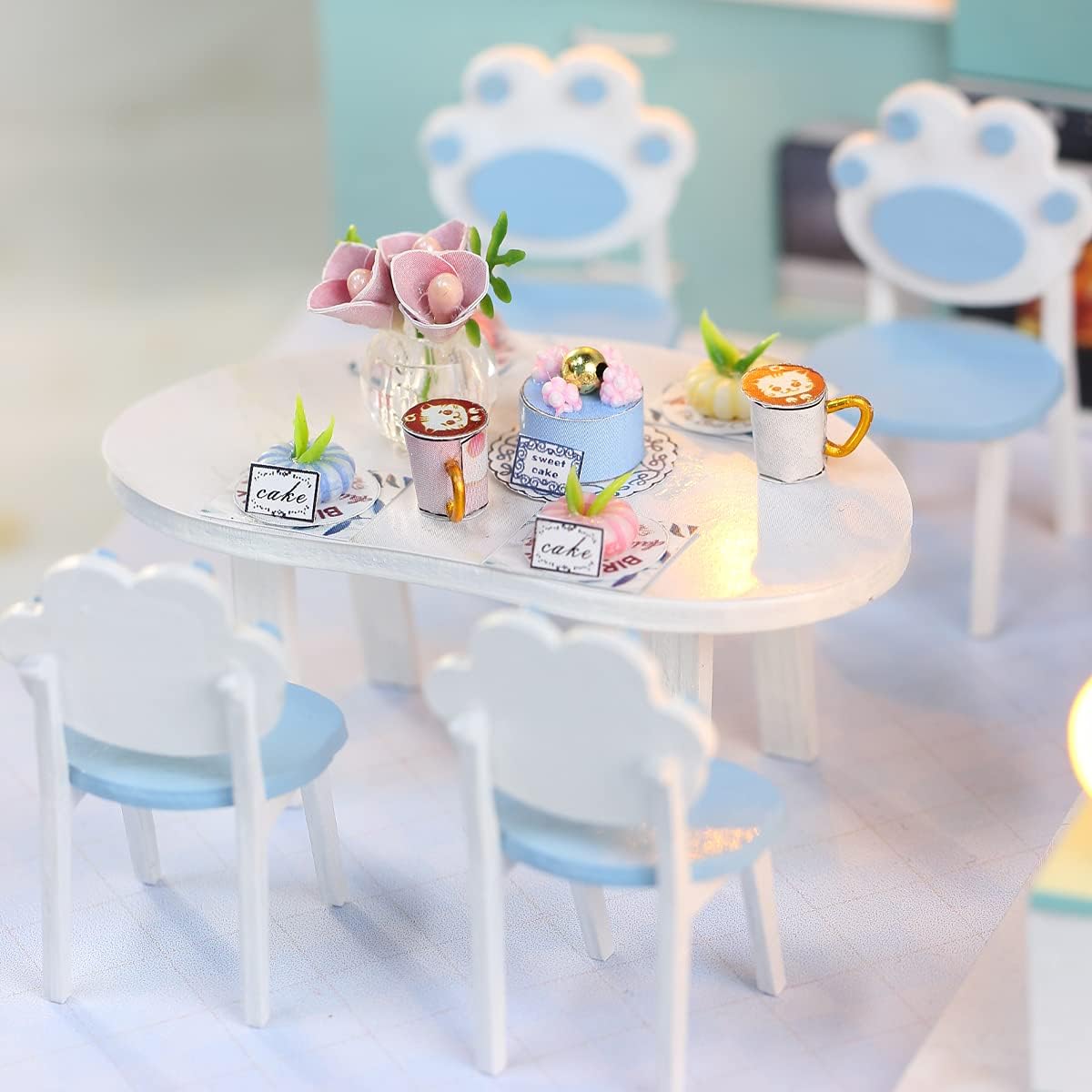 GuDoQi DIY Miniature Dollhouse Kit with Furniture, Tiny House kit 1:24 Scale, Need to Assemble Around 30 Hours