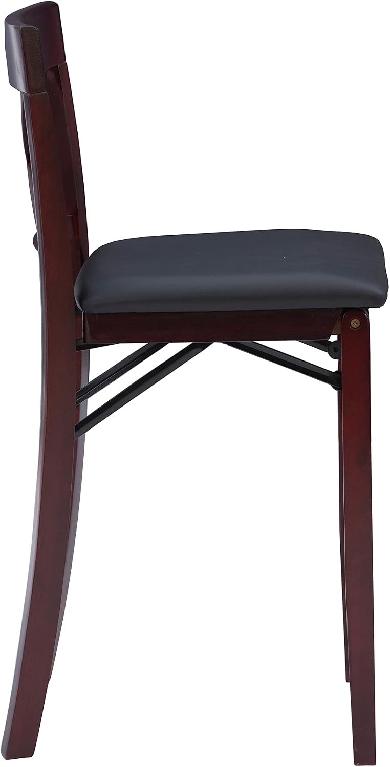 Linon Triena X Back Folding Counter Stool, Brown