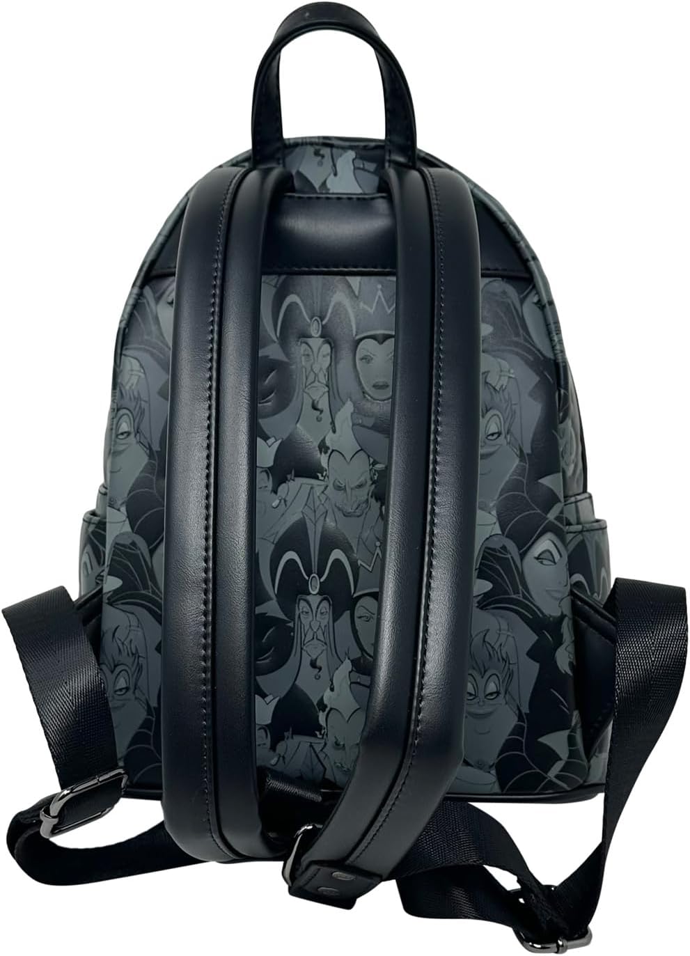 Loungefly Disney Villains Debossed All Over Print Womens Double Strap Shoulder Bag Purse