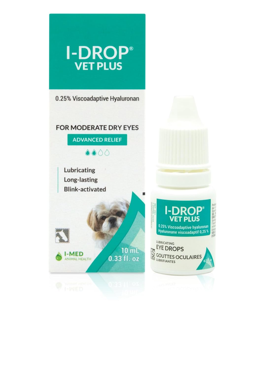 I-DROP Vet Plus Dog Eye Drops, 0.25% Hyaluronan, Seasonal Dry Eye