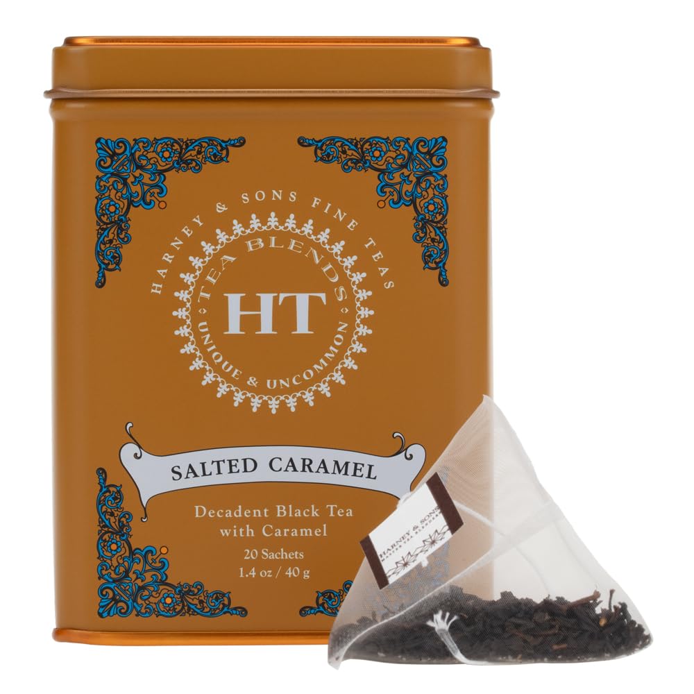 Harney & Sons HT Organic Supreme Green Tea, 20 Sachets, Tea Tin | Organic green tea with 20 sachets in a reusable tea tin. Caffeinated.