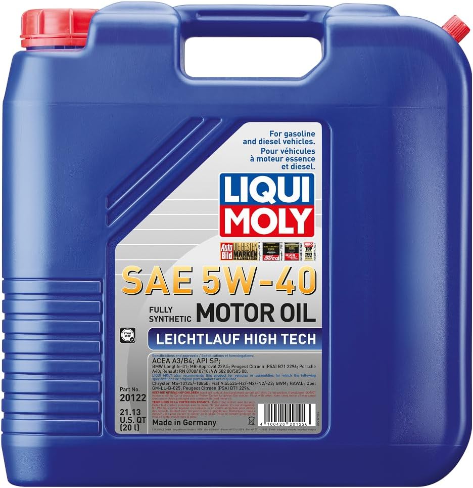 Liqui Moly 2331 Leichtlauf High Tech 5W-40 Engine Oil - 1 Liter