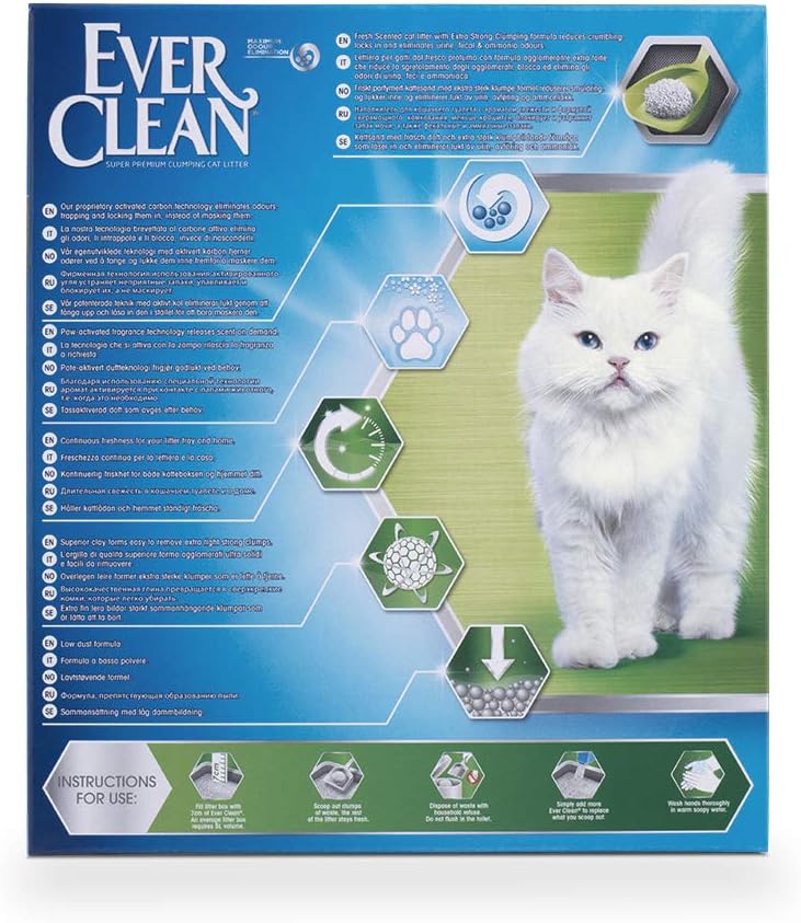 Ever Clean Extra Strong Clumping Cat Litter, 10 Litre, Scented