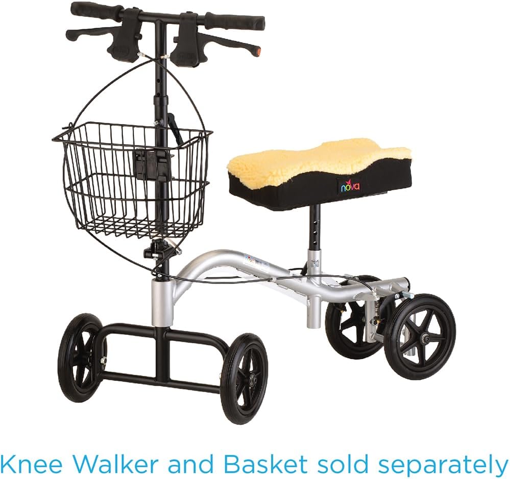 NOVA Universal Knee Scooter Platform Cover, Fleece Faux Sheepskin Cover, Easy to Fit and Washable