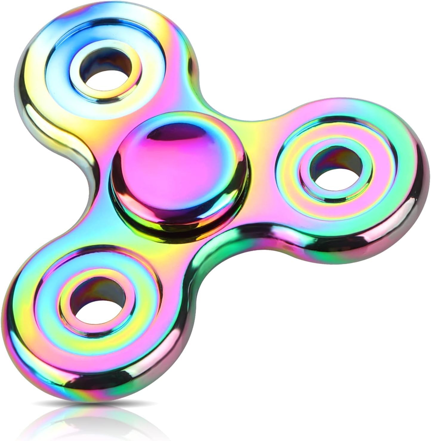 ATESSON Fidget Spinner Toy 2 to 5 Min Spins Durable Stainless Steel Bearing High Speed Metal Material Hand Spinner Stress Relief Anxiety Relieves