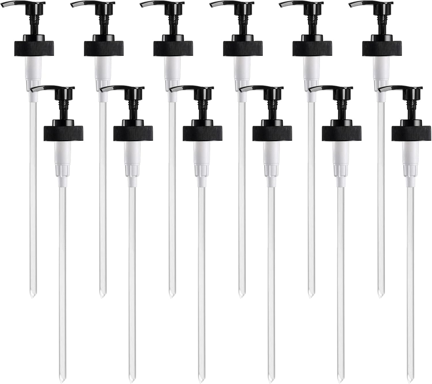 Gallon Pump Dispenser, Fits Most 1 Gallon Jugs and Containers 38/400 Pump Lid Top Replacement for Sanitizer, Lotion, Shampoo, Conditioner (6 Pack)