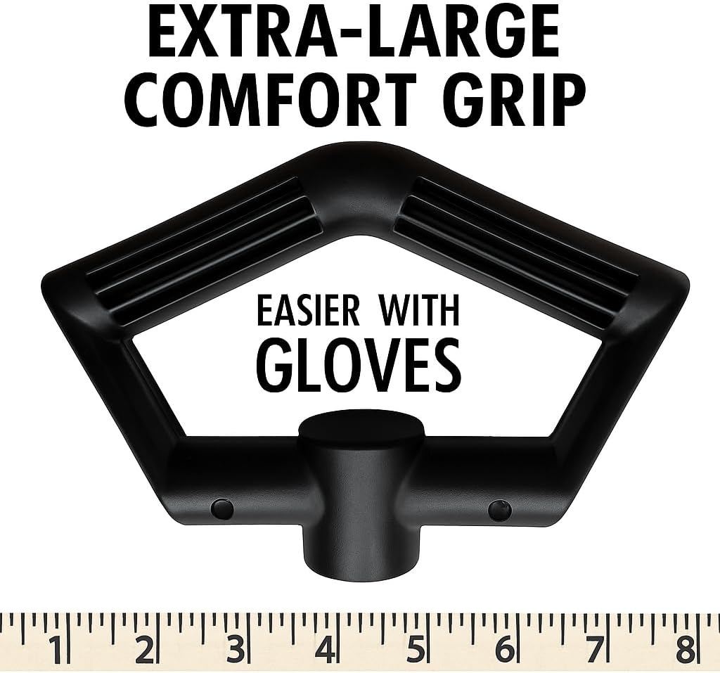 Snow Shovel for Decks & Driveways – Deck Saver™ Crack Jumper 24" Snow Shovel, Won’t Damage Decks