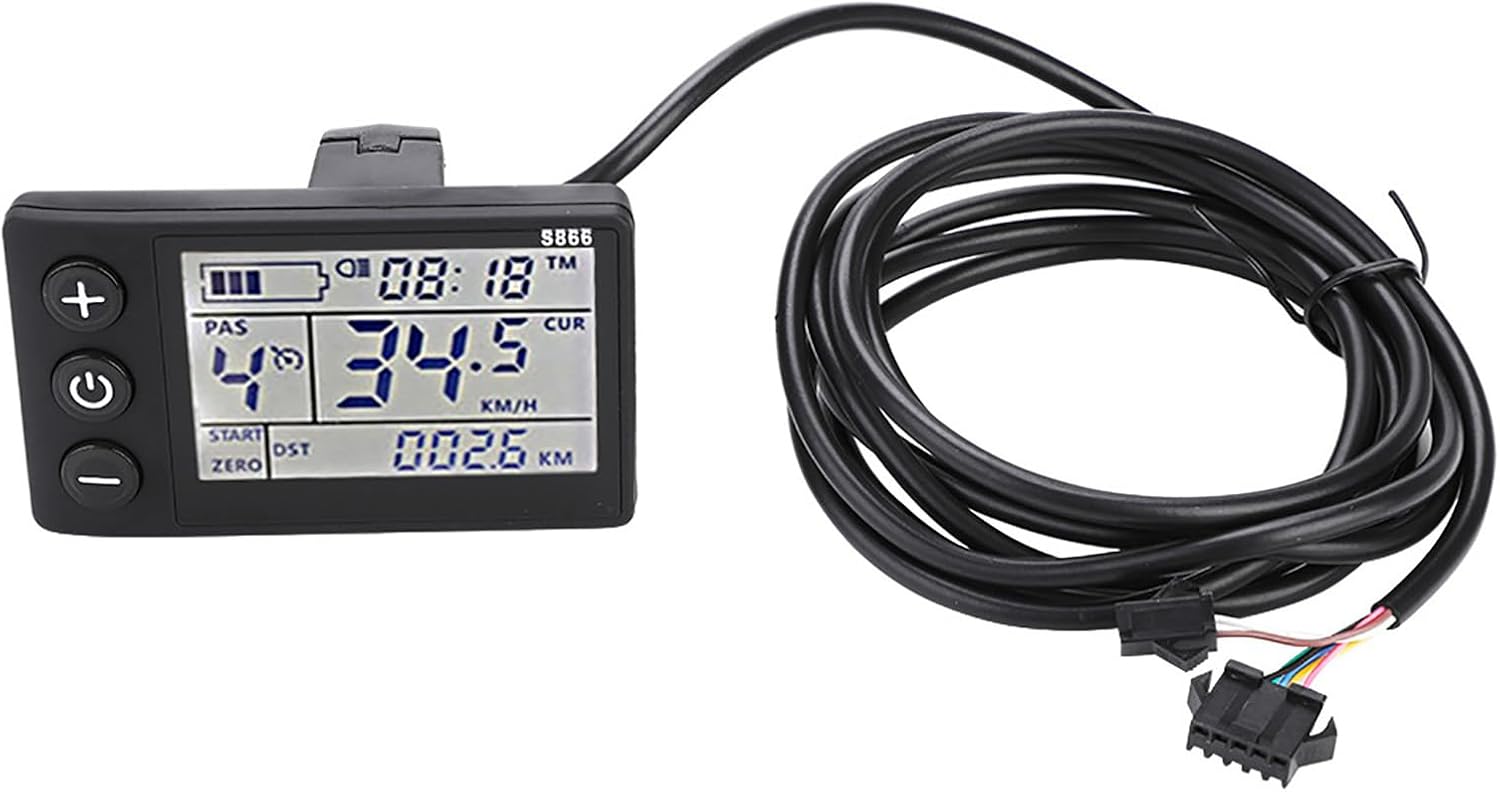 Electric Motor Controller, 36V-48V Waterproof LCD Display Panel Brushless Controller Kit for Electric Bicycle Scooter