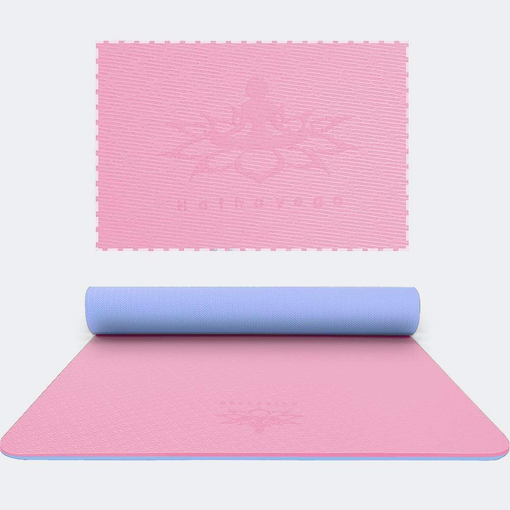 Hatha Yoga Extra Thick TPE Yoga Mat - 72"x 32" Thickness 1/2 Inch -Eco Friendly- With High Density Anti-Tear Exercise Mats For Home Gym Travel &