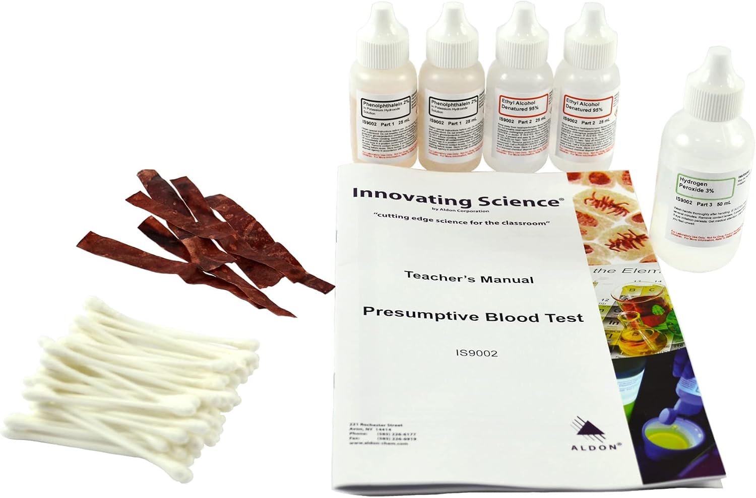 ALDON Innovating Science Forensic Chemistry: Presumptive Blood Test Kit - Materials for 30 Tests