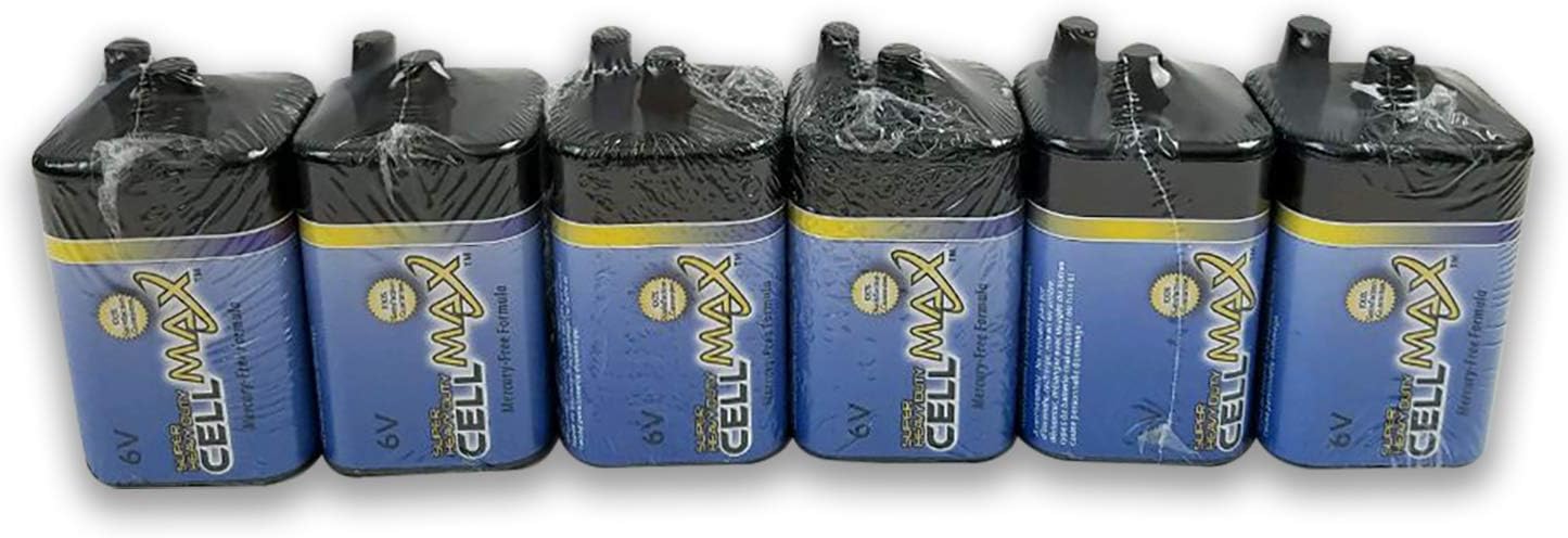 6-Volt Super Heavy Duty, Lantern Battery - 6 Pack