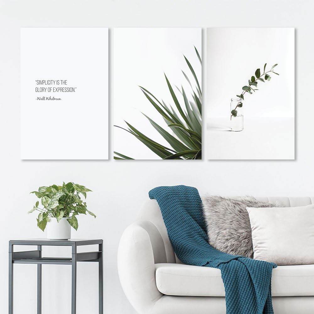 wall26 Canvas Prints Wall Art - Ocean Themed 3 Panel Wall Art with Wave,Anchor and Rudder - 16"x24" x 3 Panels