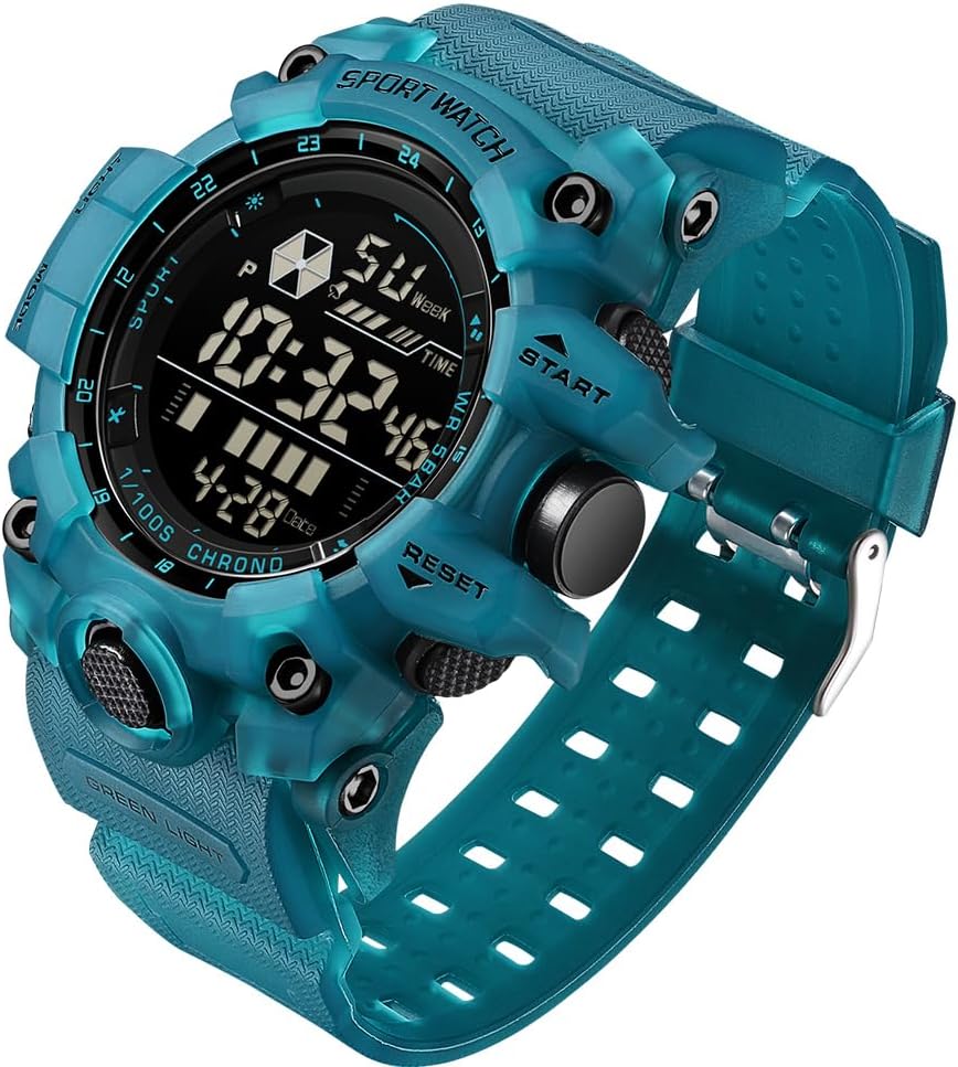 FANMIS Men's Digital Sport Watch Military LED Alarm Waterproof Quartz Watch | Tactical Outdoor Sport Watch Multi Function Led Display Alarm Stopwatch Date Quartz Rugged Style Daily Water Resistance