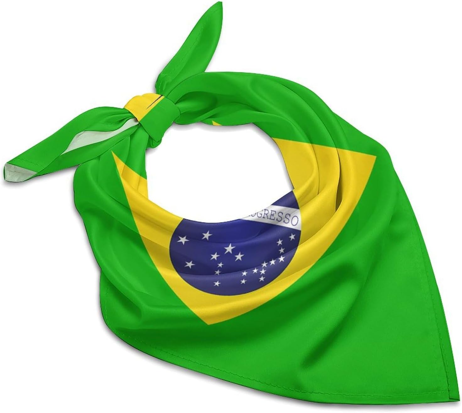 Flag Silk Scarf Head Hair Wraps Bandana Square Satin Head Scarf For Women