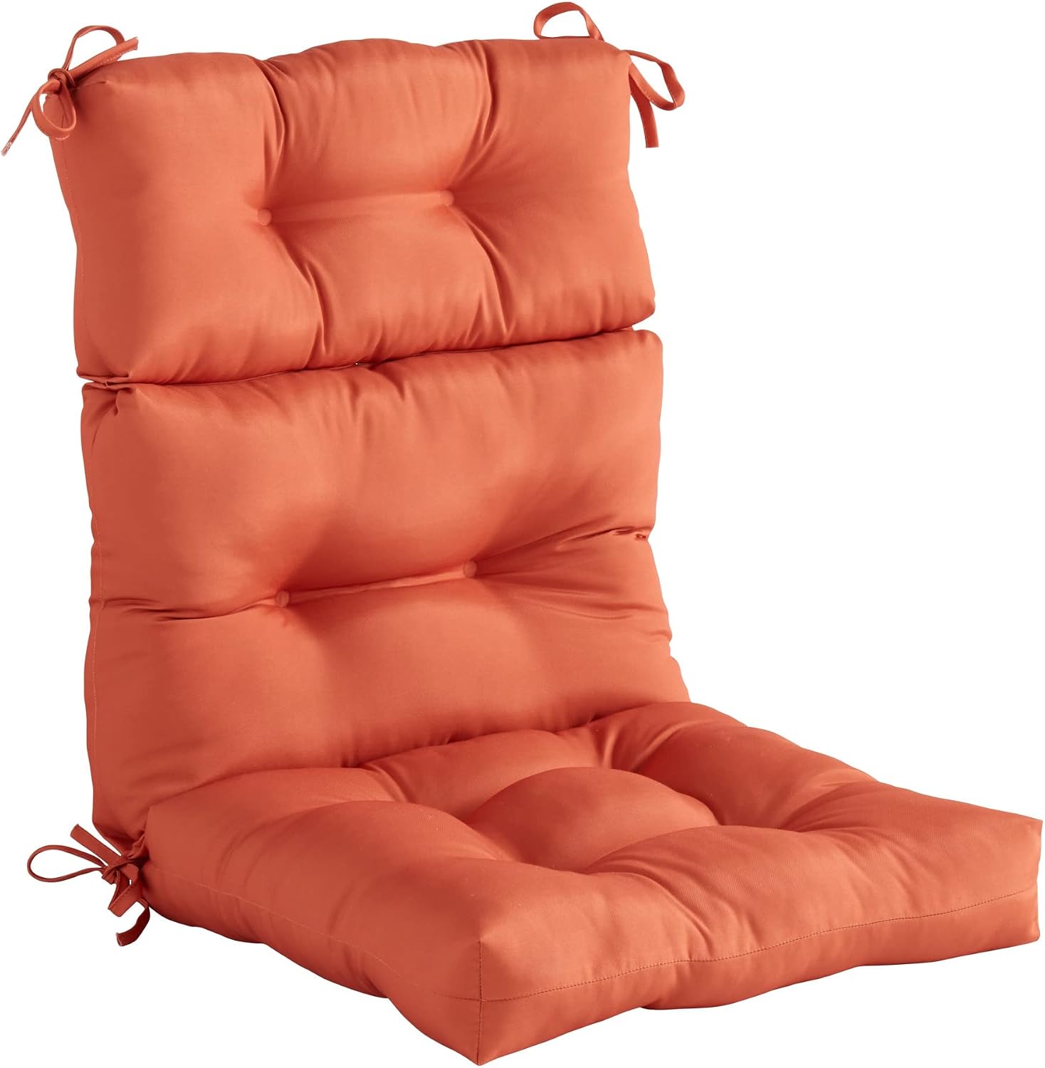 Greendale Home Fashions Outdoor 44x22-inch High Back Chair Cushions (Set of 2), Cement