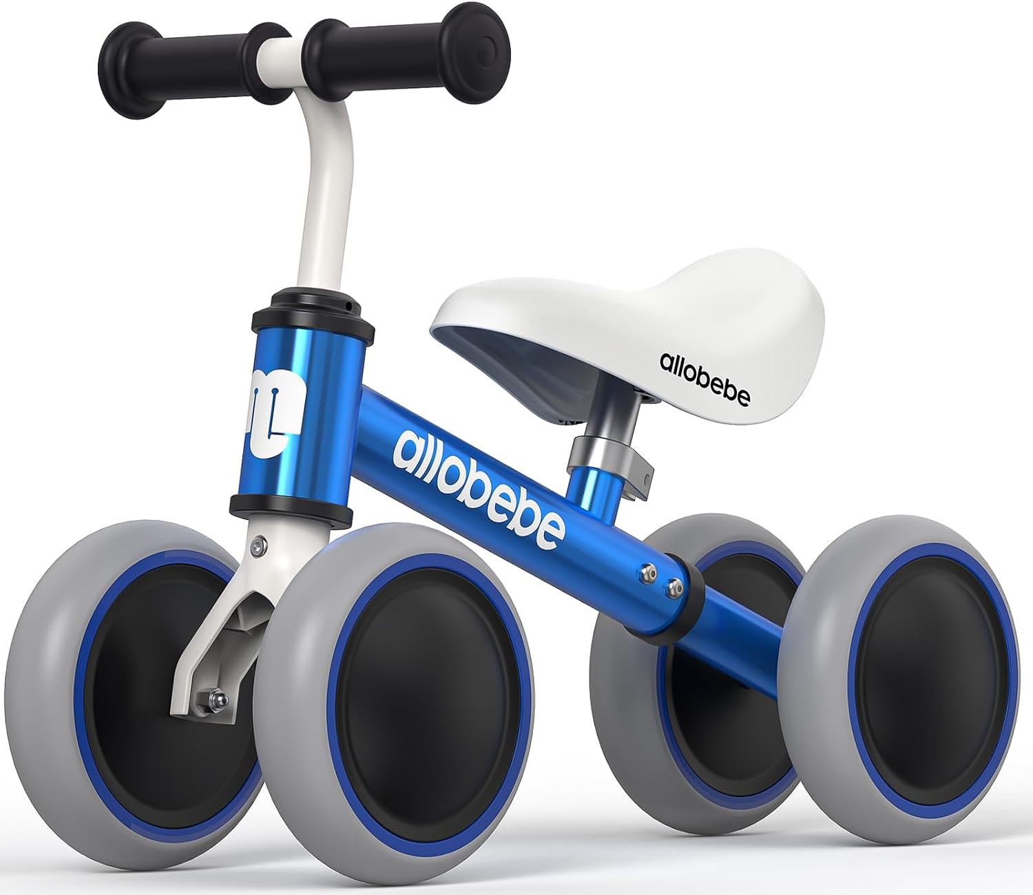Baby Balance Bike, Cute Toddler Bikes 12-36 Months Gifts for 1 Year Old Girl Bike to Train Baby from Standing to Running with Adjustable Seat Silent & Soft 3 Wheels