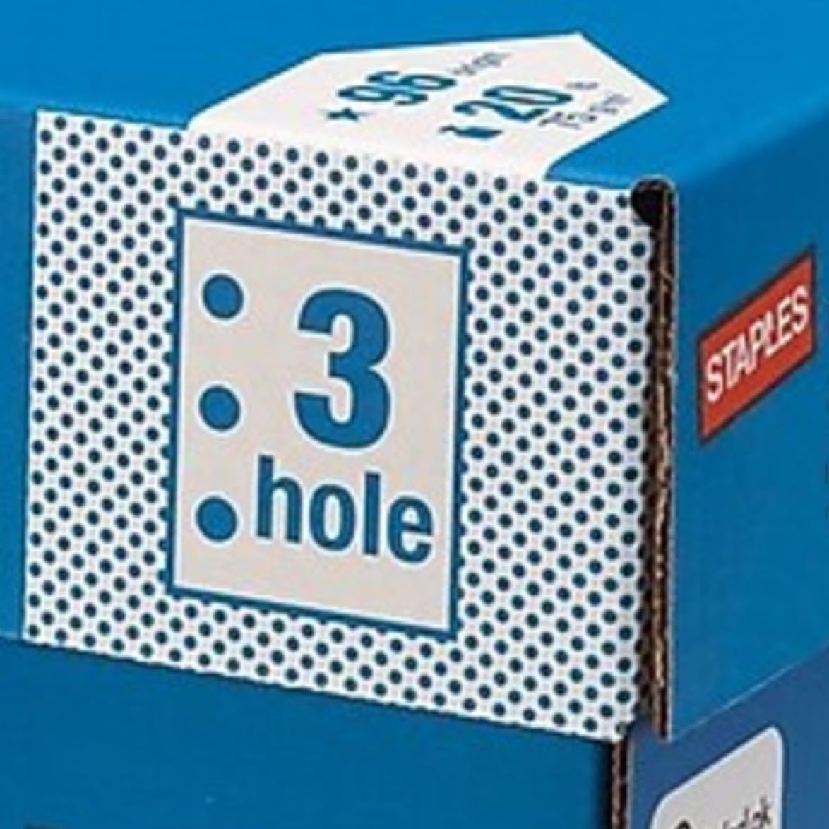 Staples Multipurpose Paper, 8 1/2 x 11, 3-Hole Punched, Ream, for Office, School & Home | Pre-punched white paper ready for standard 3-ring binders. Sold by the ream.