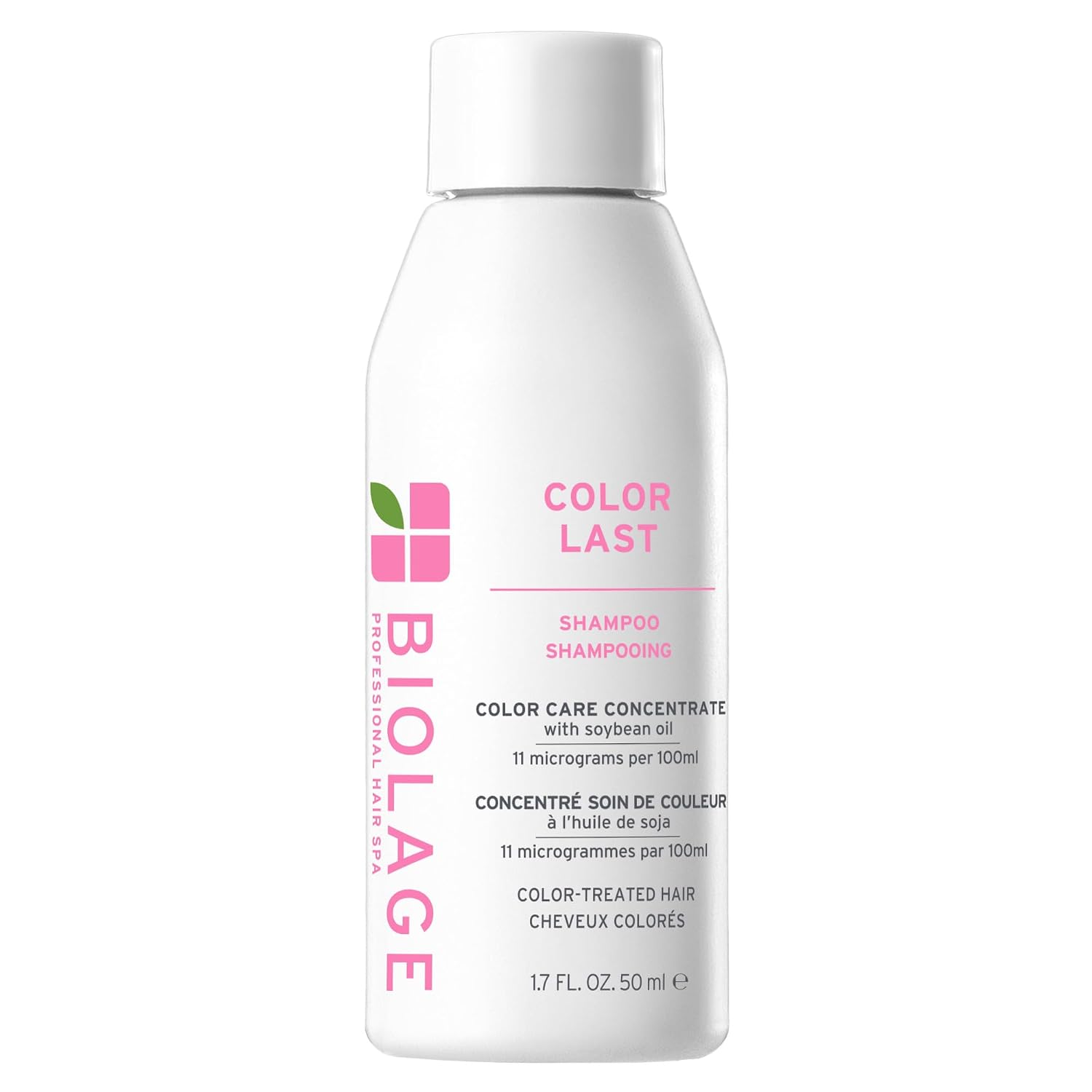 Biolage Color Last Shampoo – For Color-Treated Hair | Soybean oil, stearic acid, vegan, paraben-free, mineral oil-free, cleanses, hydrates