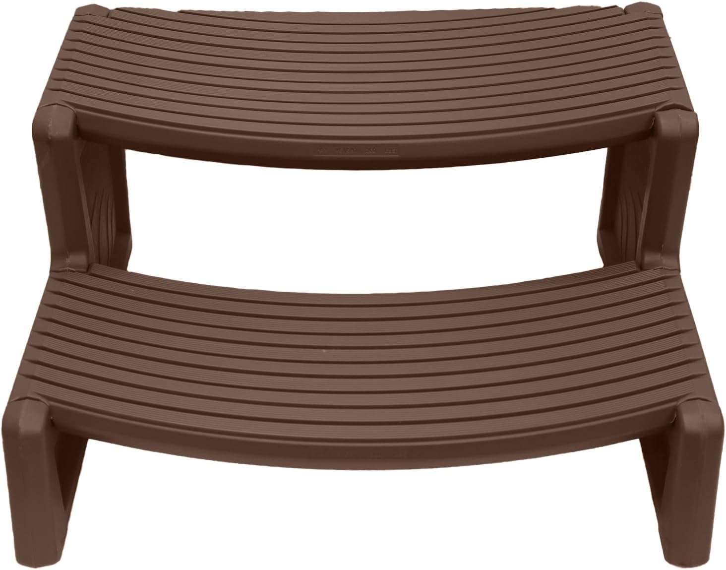 Confer Plastics Resin Multi Purpose Outdoor Non Slip Portable Spa and Hot Tub Handi-Step Deck Patio Steps Accessories, Charcoal Grey