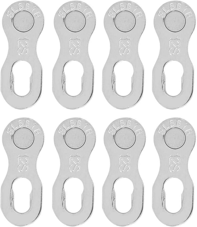 RiToEasysports 4Pair Chain Connector,Steel 12 Speed Chain Missing Link Connector Parts Cycling Accessory for Mountain Bike and Road Bike Chain