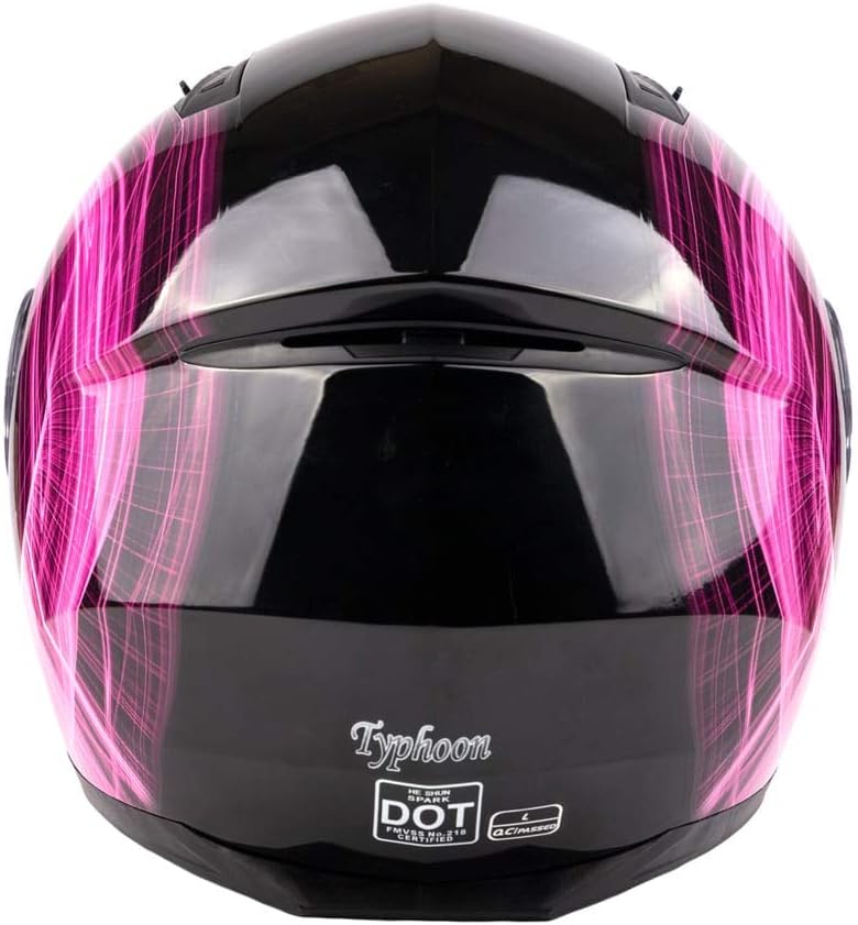 Adult Modular Motorcycle Helmet DOT w/Retractable Sunglass Full Face Flip-up Typhoon TH158