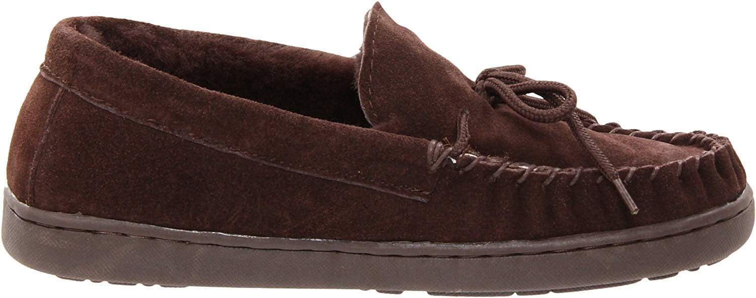 BEARPAW Moc II 2 - Men's Sheepskin Slipper - 1295M | Comfortable & Lightweight Men's Shoe, Medium Fit, Multiple Colors