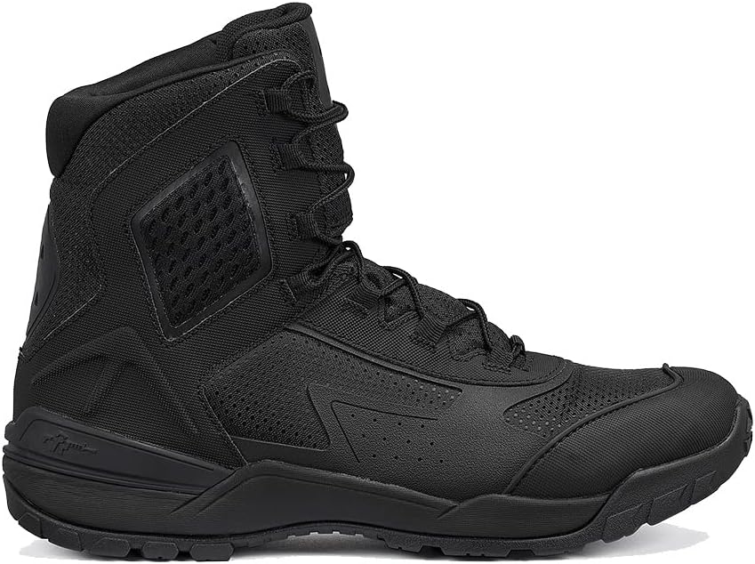 Tactical Research TR1040-T 7 Inch Ultralight Black Tactical Boots for Men - Non-Polishable Leather and Nylon with Slip-Resistant TR HiTRAC Outsole
