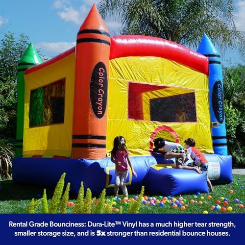 JumpOrange 14x14ft Safari Commercial Grade 15oz PVC Bounce House