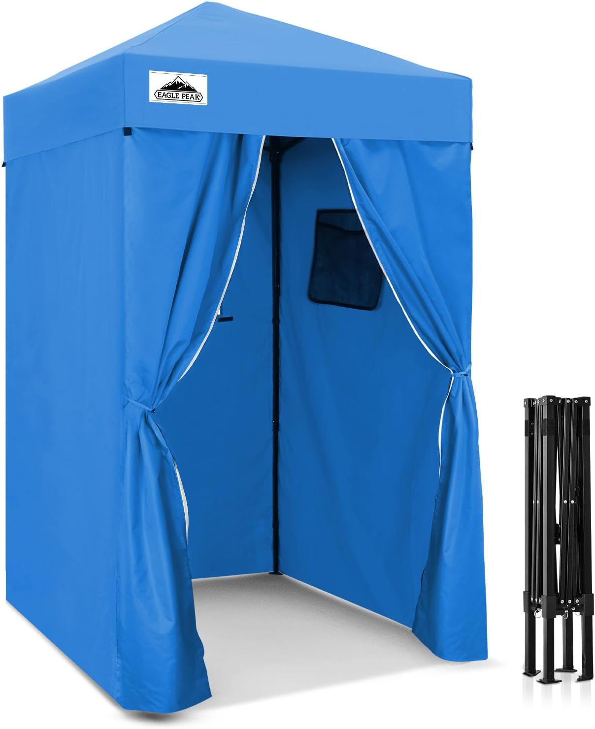 EAGLE PEAK 4x4 Pop Up Changing Tent, Outdoor Changing Room, Gray/White