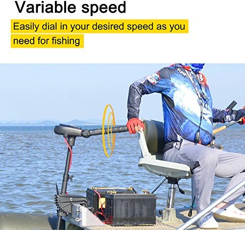 AQUOS Haswing 12V 65lbs 35.5in Brushless Transom Trolling Motor