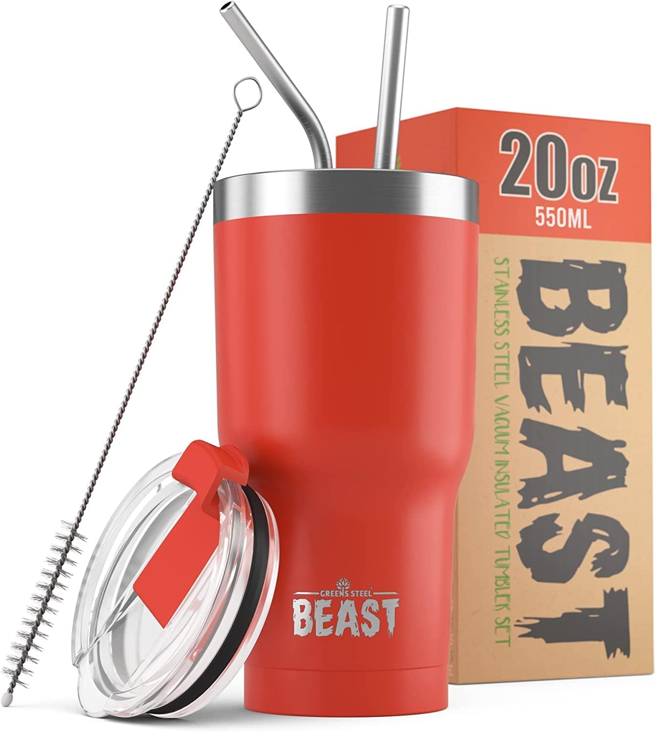 Beast 30 oz Tumbler Stainless Steel Vacuum Insulated Coffee Ice Cup Double Wall Travel Flask (Cupcake Pink)
