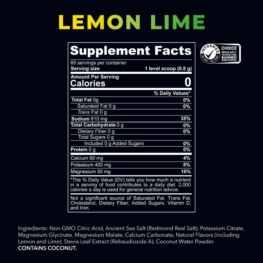 REDMOND Re-Lyte Sugar Free Electrolyte Powder Drink Mix (Mixed Berry)
