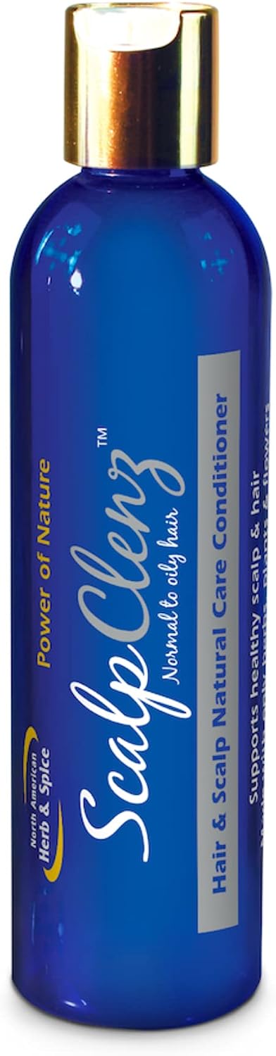 NORTH AMERICAN HERB & SPICE ScalpClenz Conditioner - 8 oz. - Supports Healthy Scalp & Hair - No Petrochemicals, Dyes, or Sulfates - Non-GMO