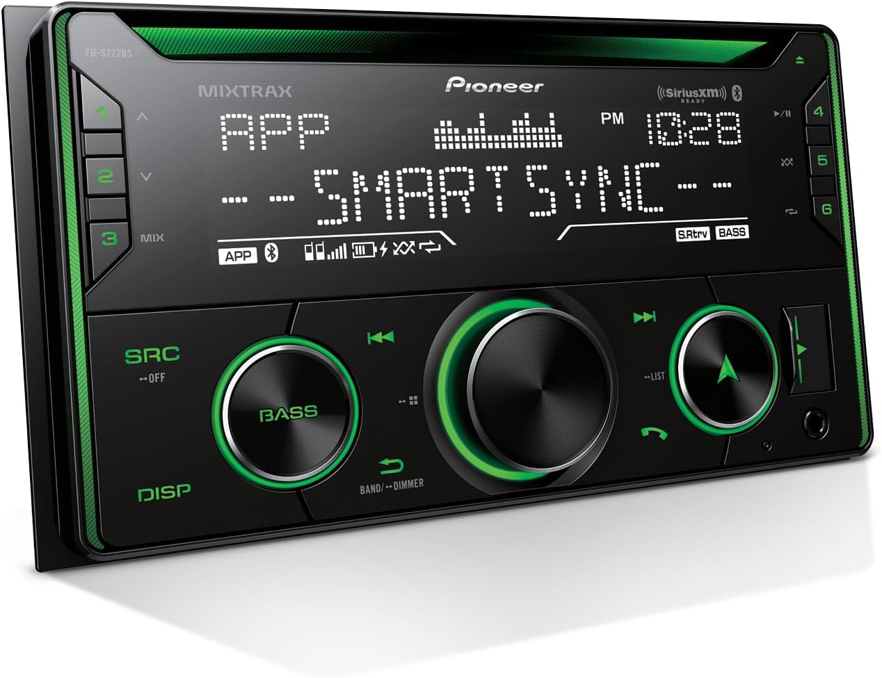 Pioneer FH-S722BS Double Din CD Car Stereo with Bluetooth and USB/AUX
