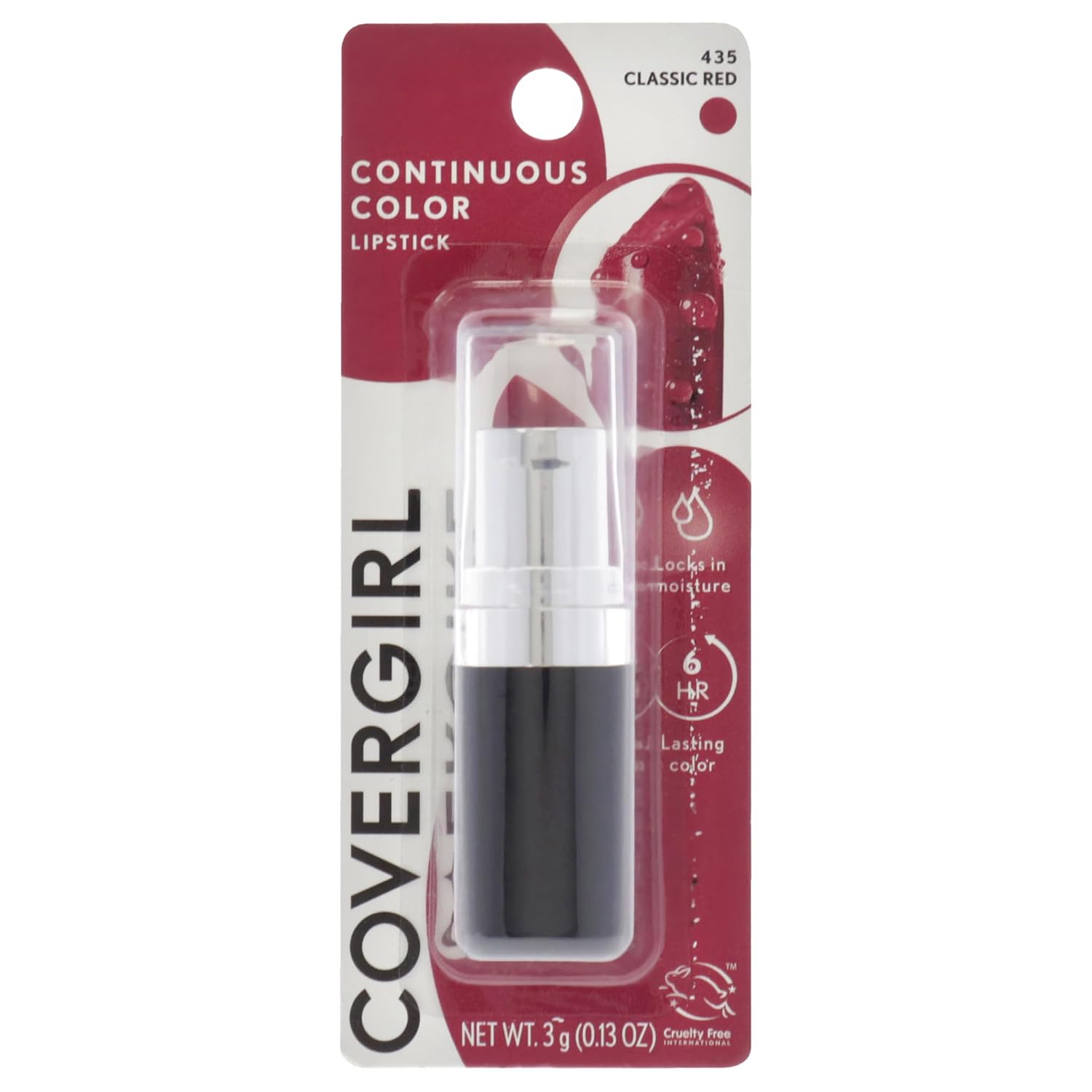 COVERGIRL Continuous Color Lipstick It's Your Mauve 030, 0.13 oz (packaging may vary)