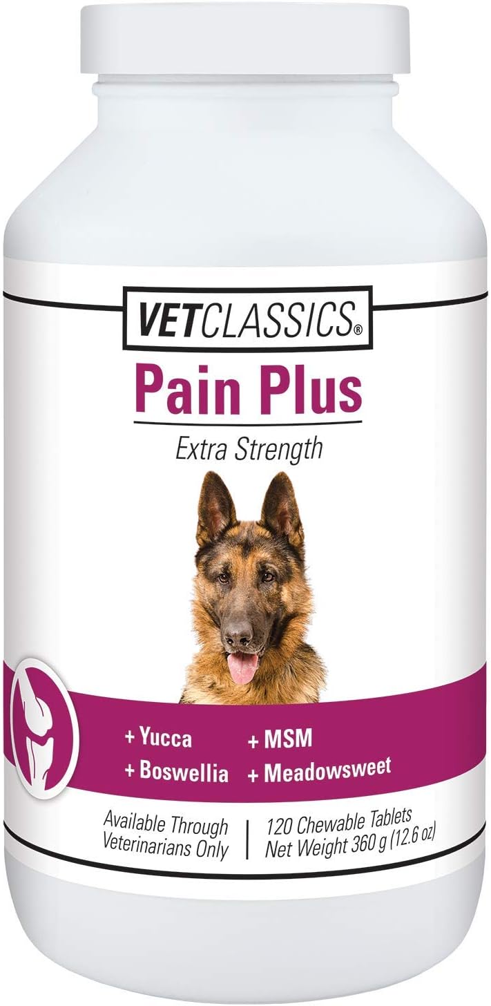 Pain Plus Extra Strength Health Supplement for Dogs - 120 Chewable Tablets