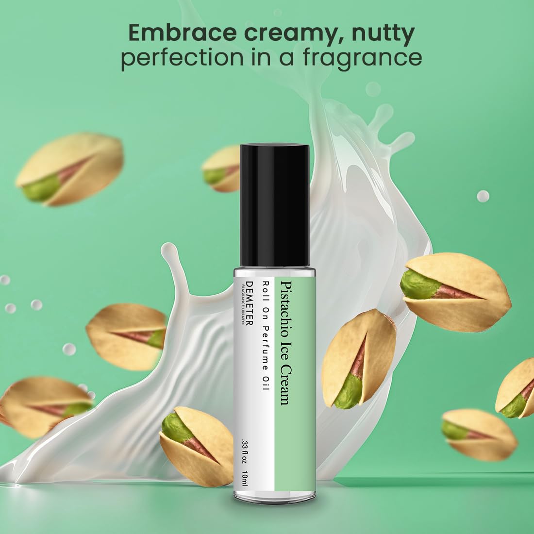 DEMETER Pistachio Ice Cream Perfume Oil Roll on - 0.33 oz.