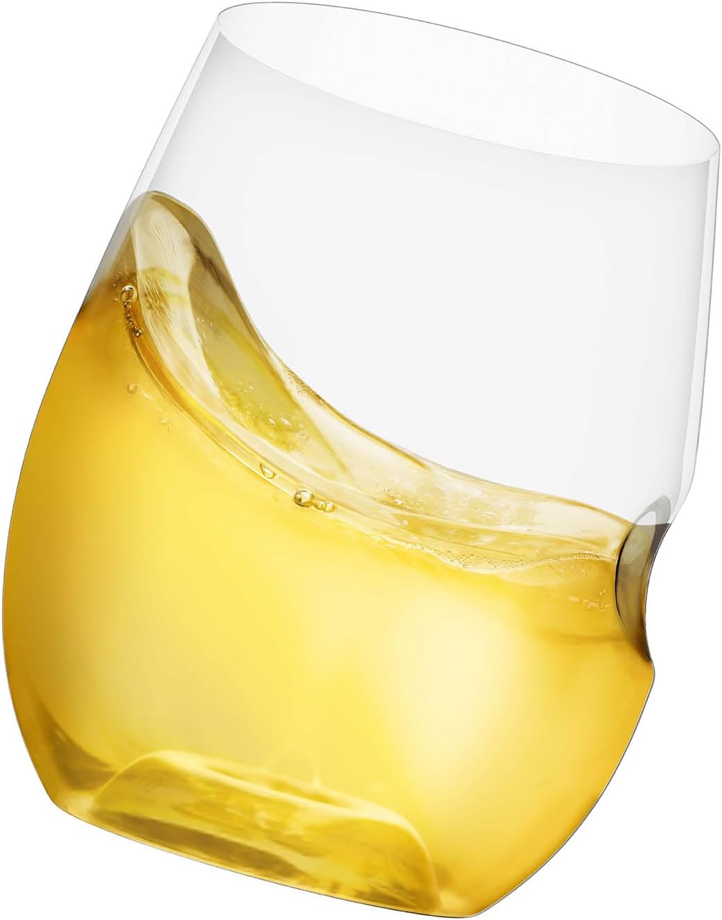 GOVINO Unbreakable Plastic Wine Glasses - Stemless Shatterproof Tritan Glassware, Fancy Cups That Look Like Glass, 12oz, Set of 4