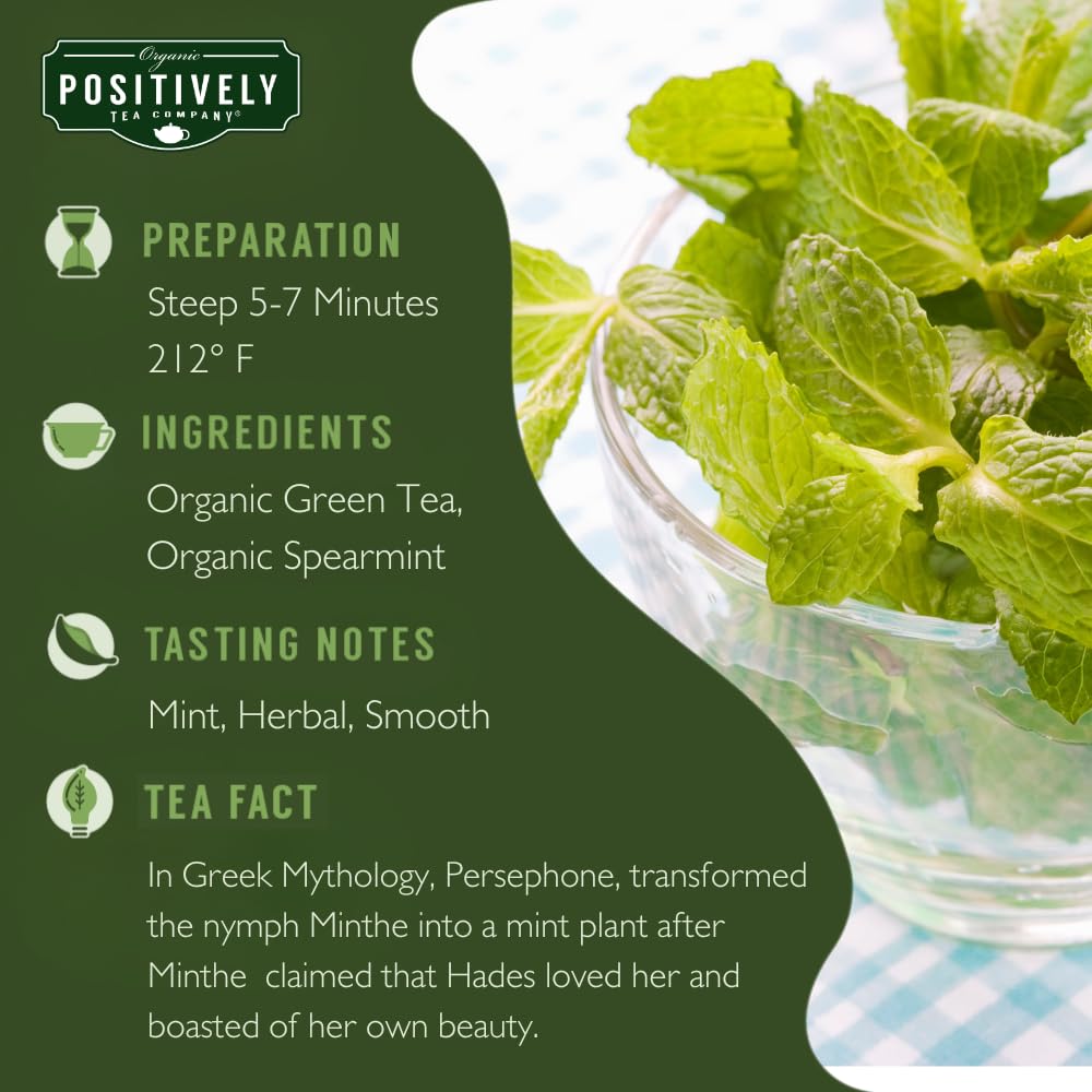 Organic Positively Tea Company, Pinhead Gunpowder Green Tea, Loose Leaf, 16 Ounce