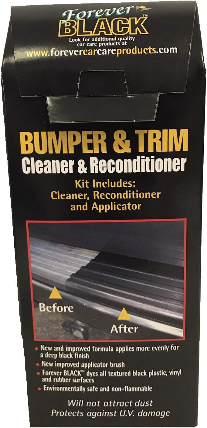 Forever Black Bumper & Trim Kit (NEW Improved Formula & Larger Size)