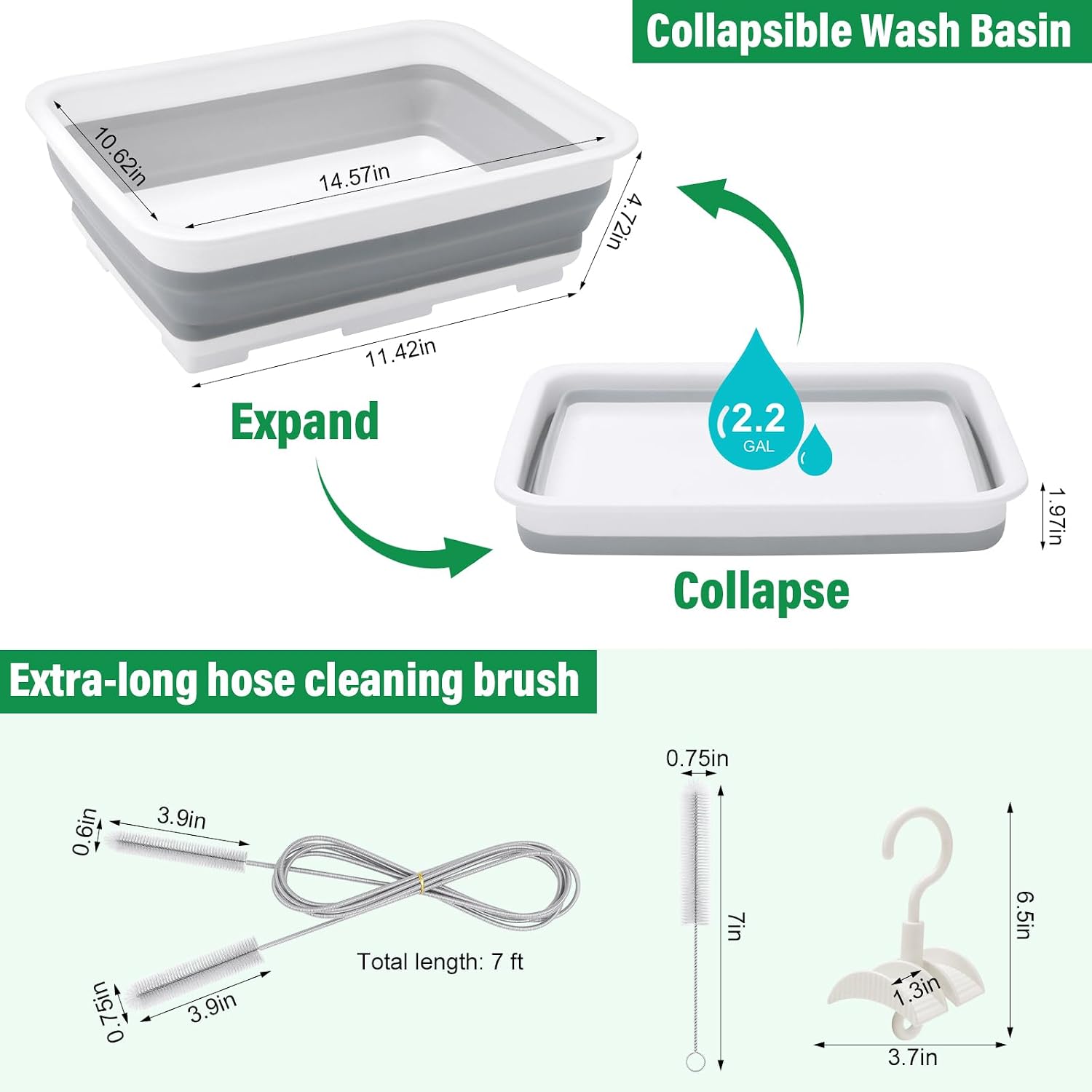9 Pack CPAP Cleaning Kit with Hose Dryer, Fits 15mm & 22mm Hose | CPAP Cleaner Supplies, 10-Speed Control Dryer, 7ft Tube Cleaning Brush