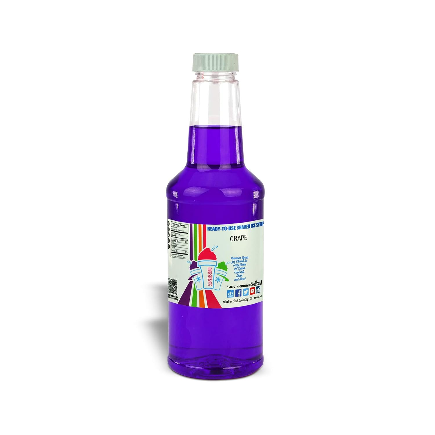 SNOWIE Ready to Use Shaved Ice Snow Cone Syrup - Gallon (Cotton Candy Pink)