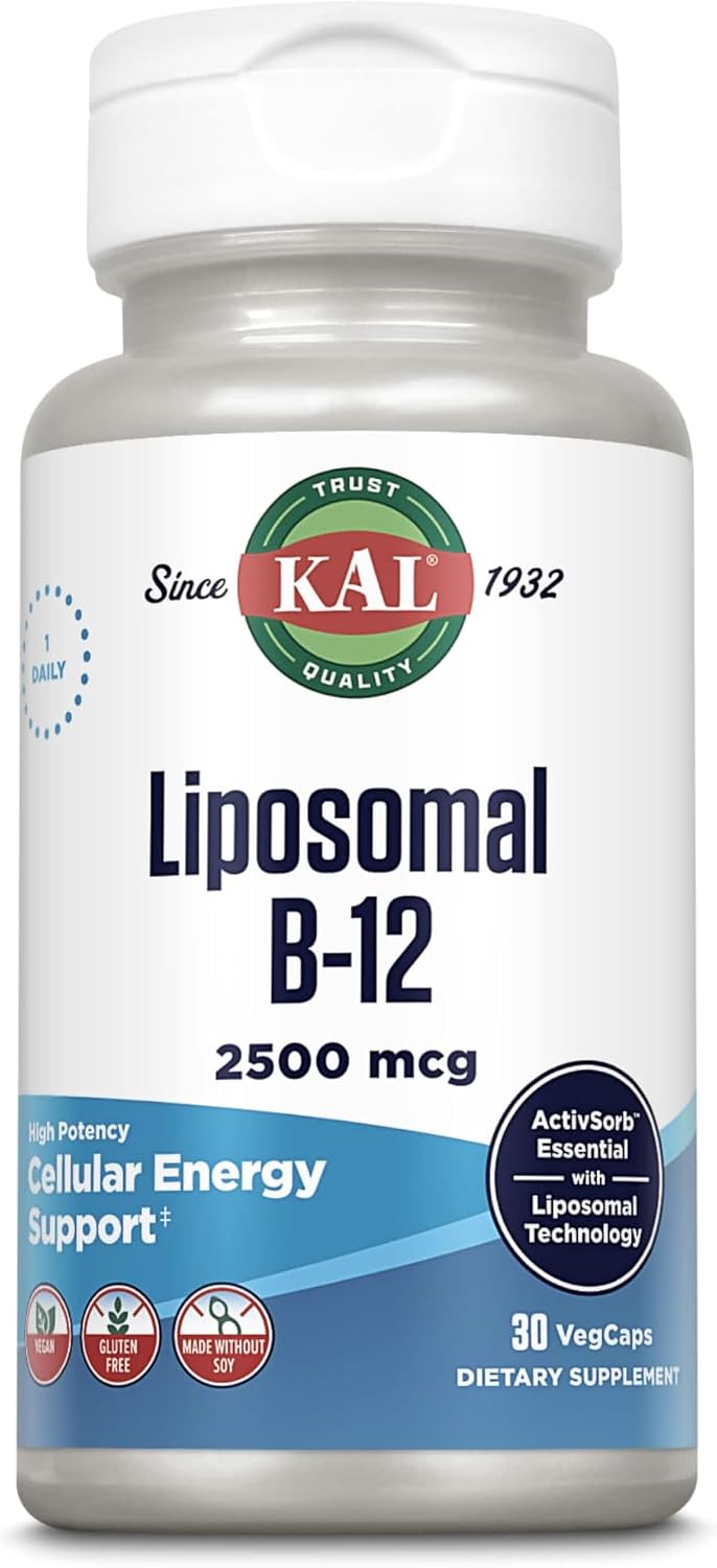 KAL Vitamin B-6 B-12 Folic Acid DropIns, Liquid Vitamin B Supplement Drops, Heart Health, Energy, Red Blood Cell Support with Methyl B12 and Methyl Folate, Natural Mixed Berry Flavor, 59 Servings, 2oz | Cardiovascular, Energy & Nerve Support - Active P-5…