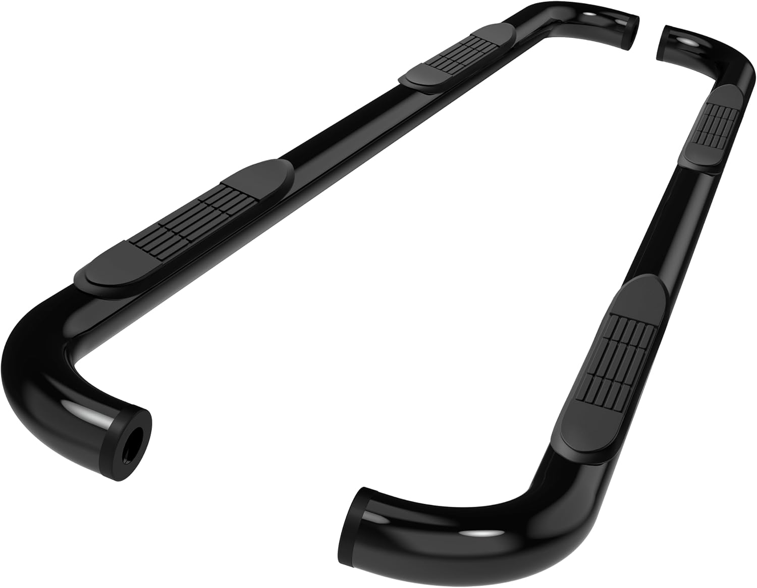 TAC Side Steps Fit Chevy Silverado/GMC Sierra 1999-2018 1500 & 1999-2019 2500/3500 Extended/Double Cab (Excluding C/K Classic) (Body Mount) Truck Pickup 3" Black Side Bars Nerf Bars 2 Pieces