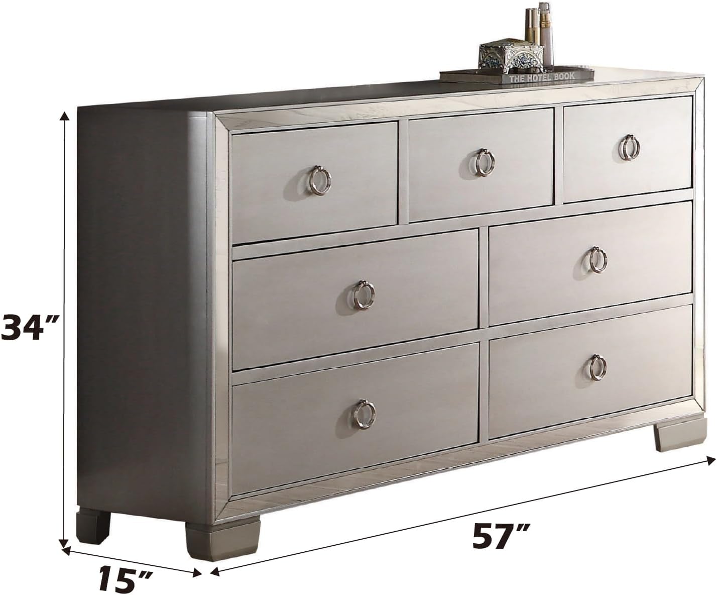 Acme Furniture Voeville II Platinum Dresser