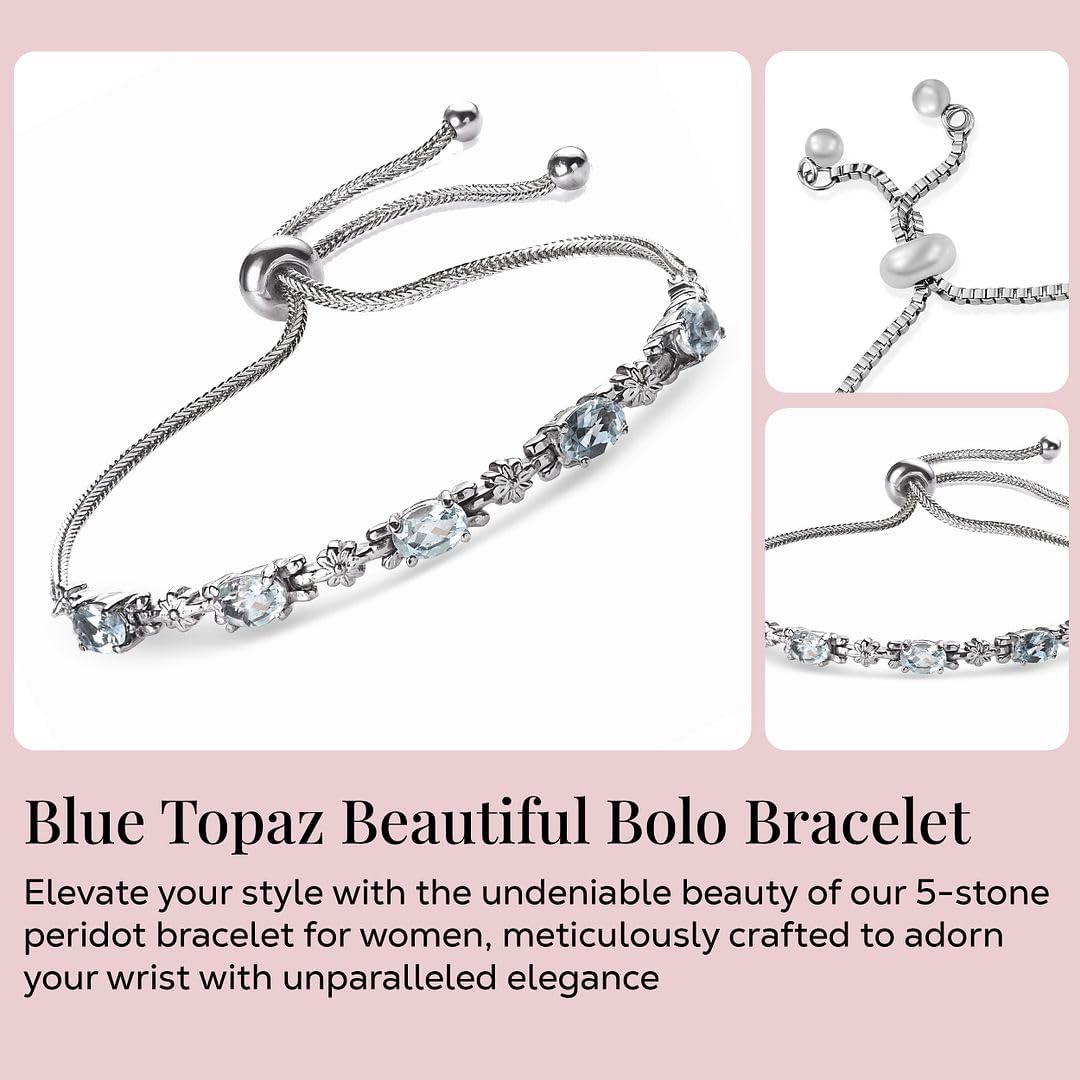 Birthstone Bracelets Charm Bolo Bracelet Adjustable Gemstone | Birthday, Gifts