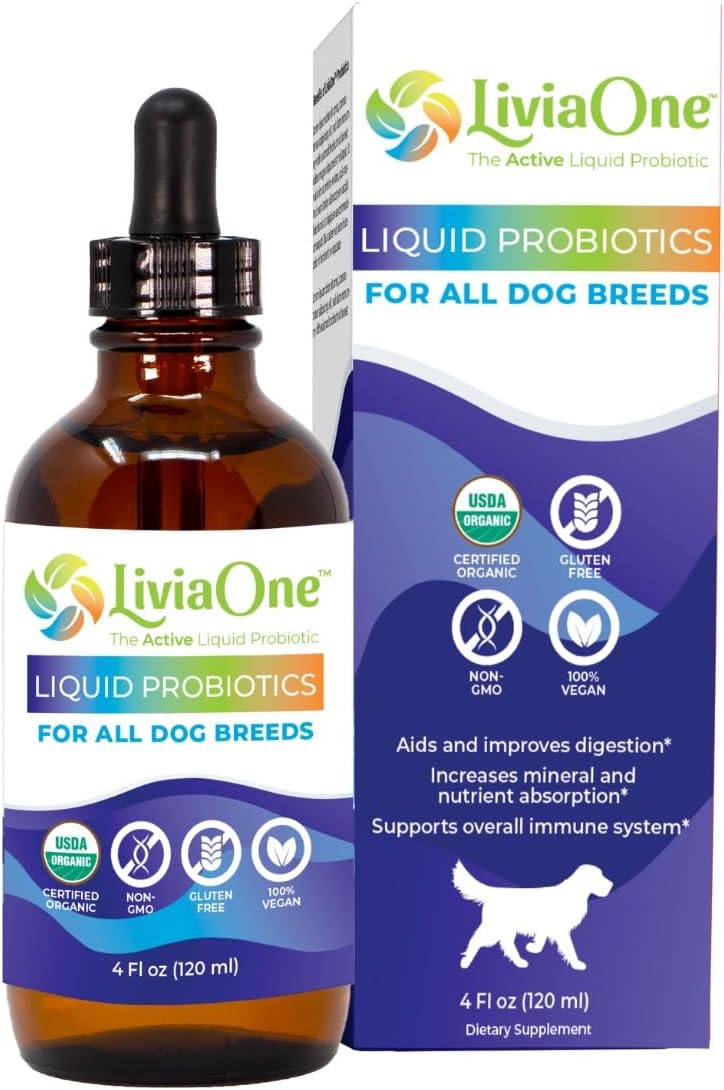BioLifePet Liquid Probiotics for Dogs, Organic Dog Probiotic Supplements, Puppy and Dog Pet Probiotics, 4 Fl Oz (Pack of 1)