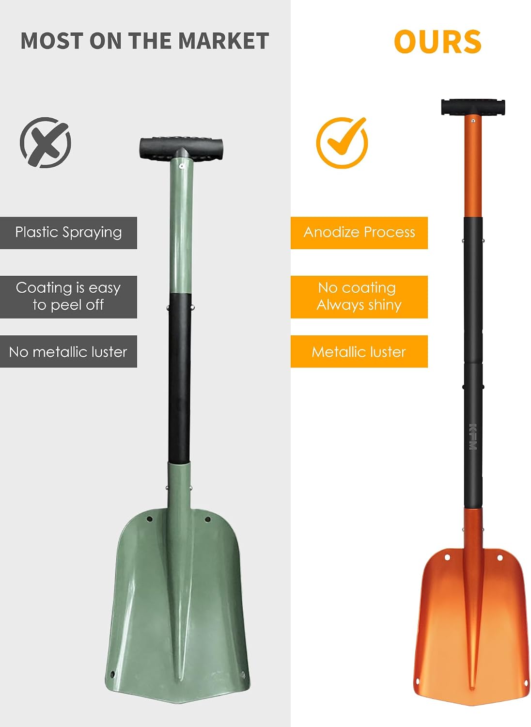 KFM Aluminum Snow Shovel