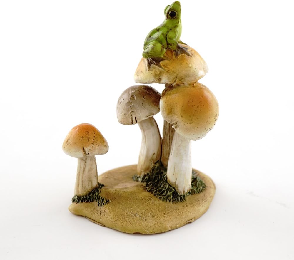 Top Collection Miniature Fairy Garden and Terrarium Statue, Mini Dragon, Green